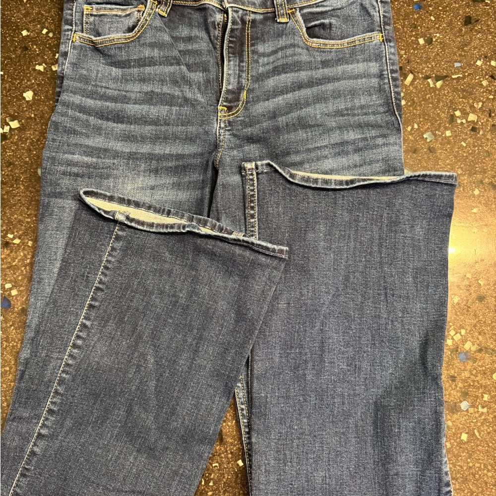 Hollister Women’s Bootcut Jeans in Dark Blue